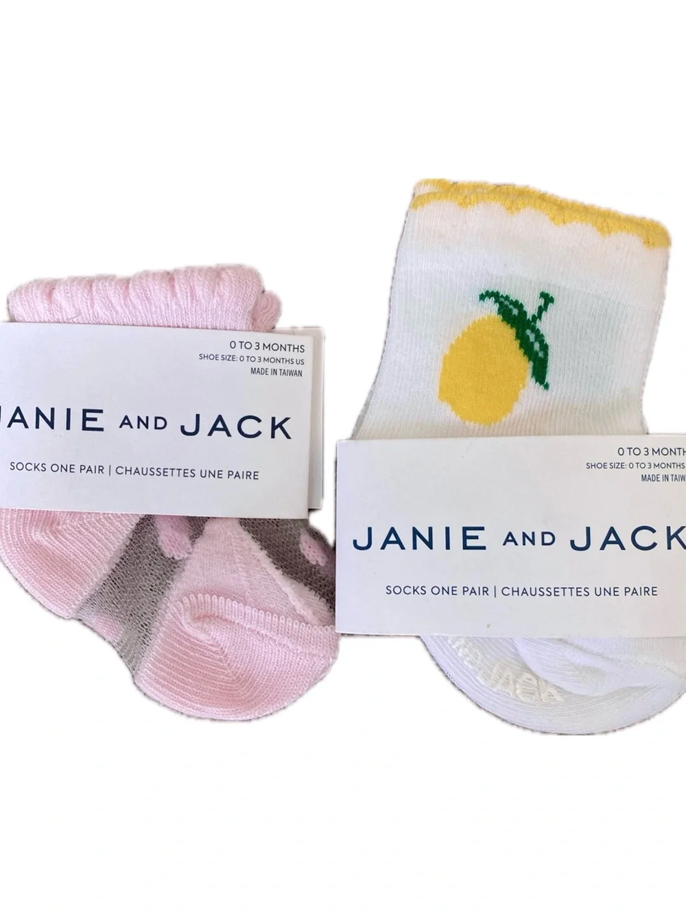 Janie and Jack NEW sock bundle - size 0-3 months